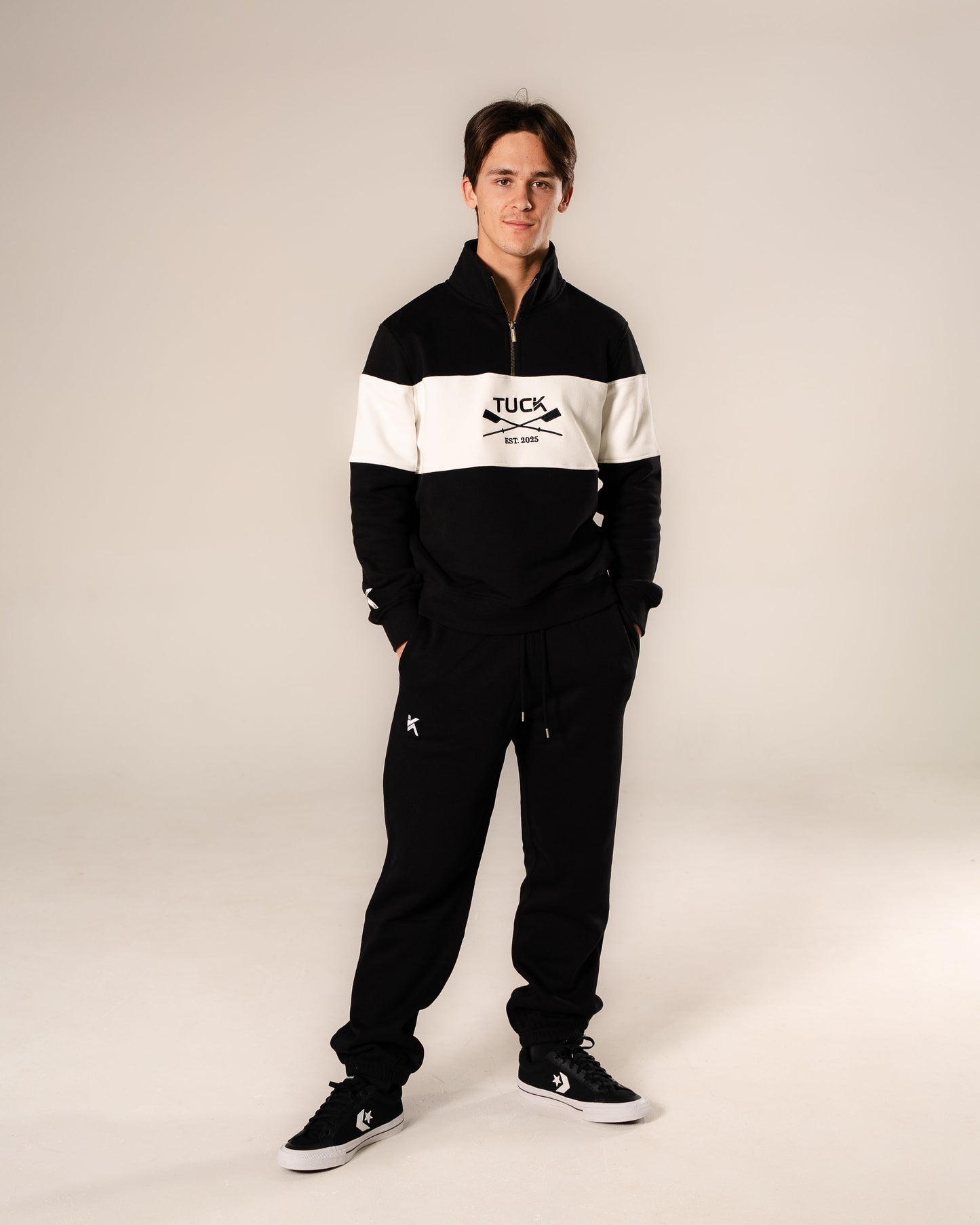TUCK Session Quarter Zip - Unisex / Black