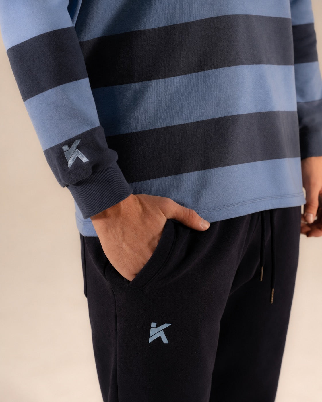 TUCK Club Rugby Jersey - Unisex / Slate Navy Stripe