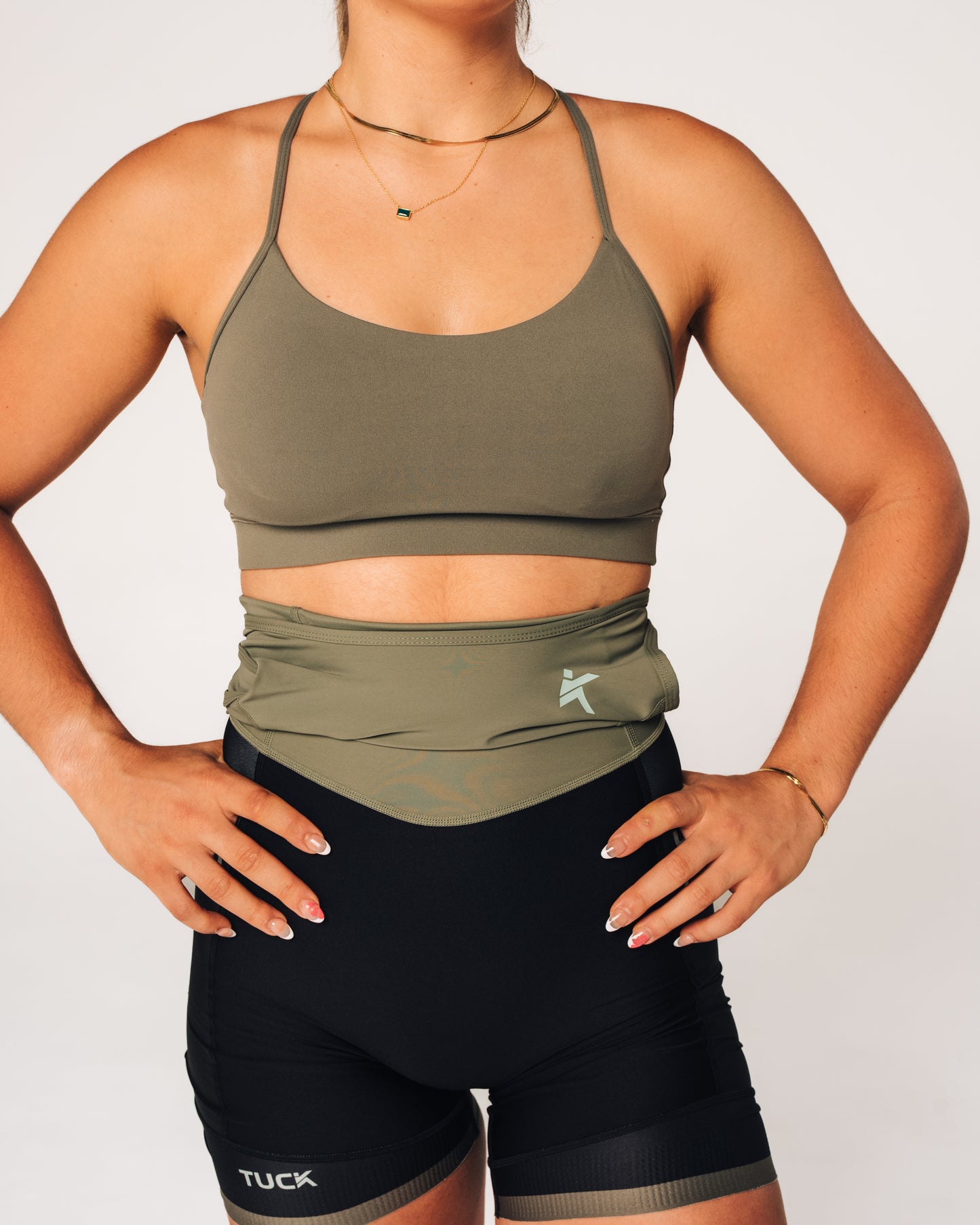 TUCK No-Show Crop Bra