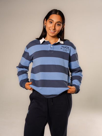 TUCK Club Rugby Jersey - Unisex / Slate Navy Stripe