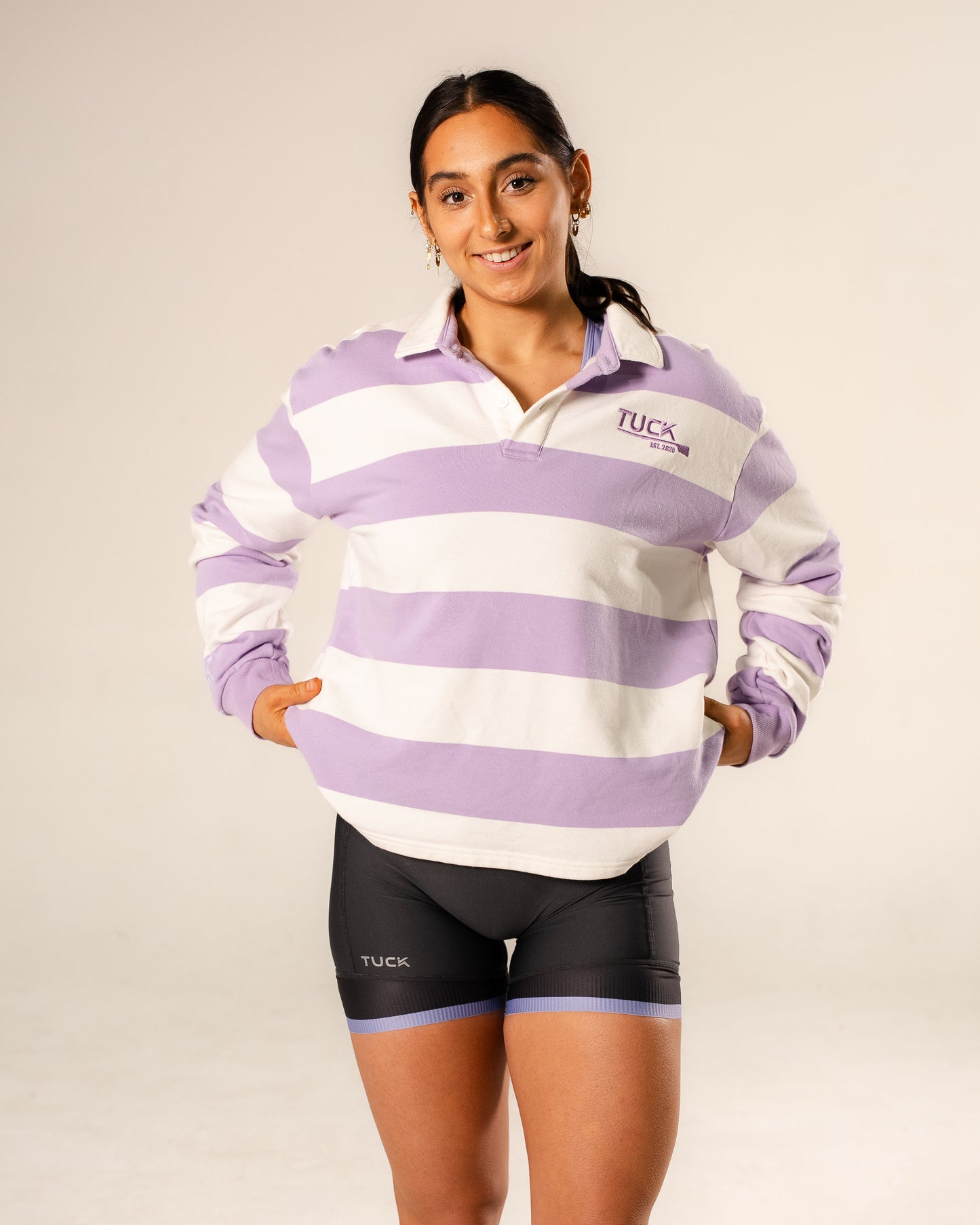 TUCK Club Rugby Jersey - Unisex / Aster Stripe