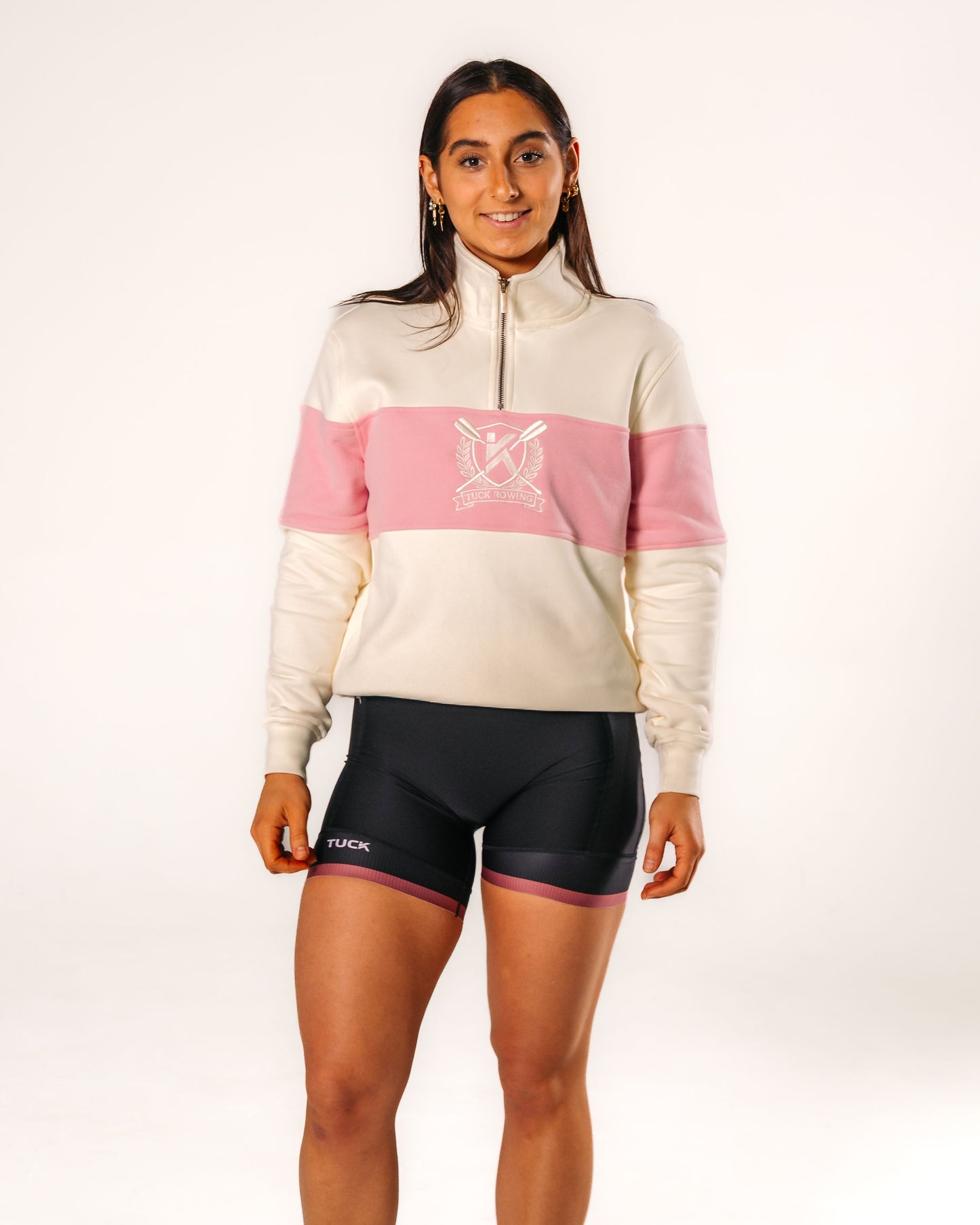 TUCK Heritage Quarter Zip - Unisex / Pink