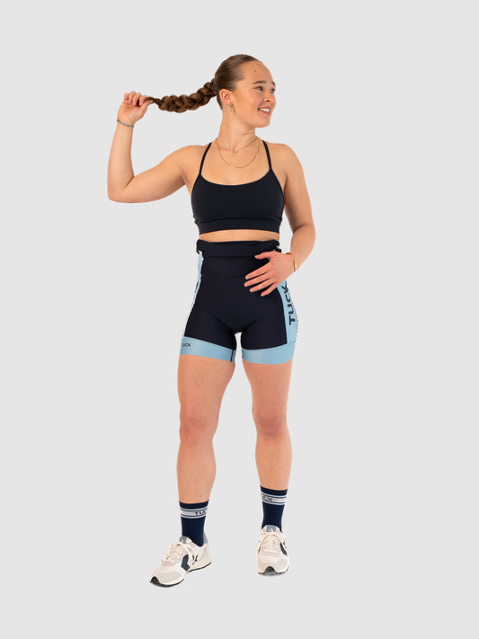 TUCK No-Show Crop Bra Navy / Sky Blue