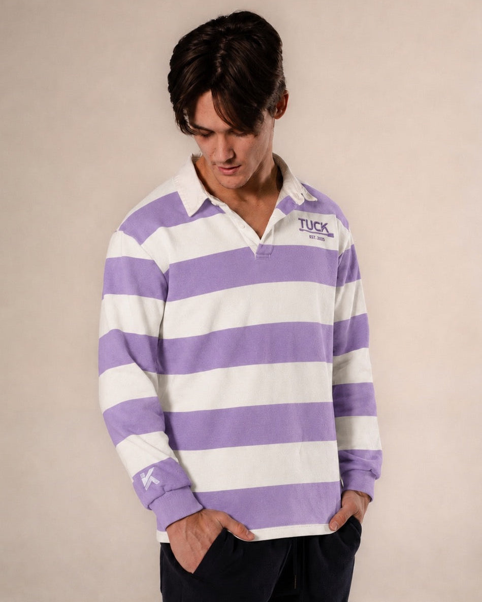 TUCK Club Rugby Jersey - Unisex / Aster Stripe