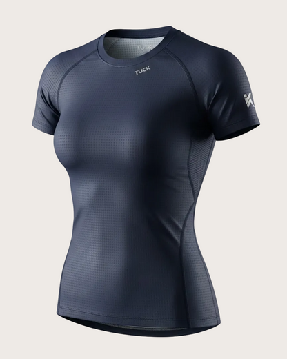 Regulate UPF50+ Base Layer - Womens Short Sleeve - Navy